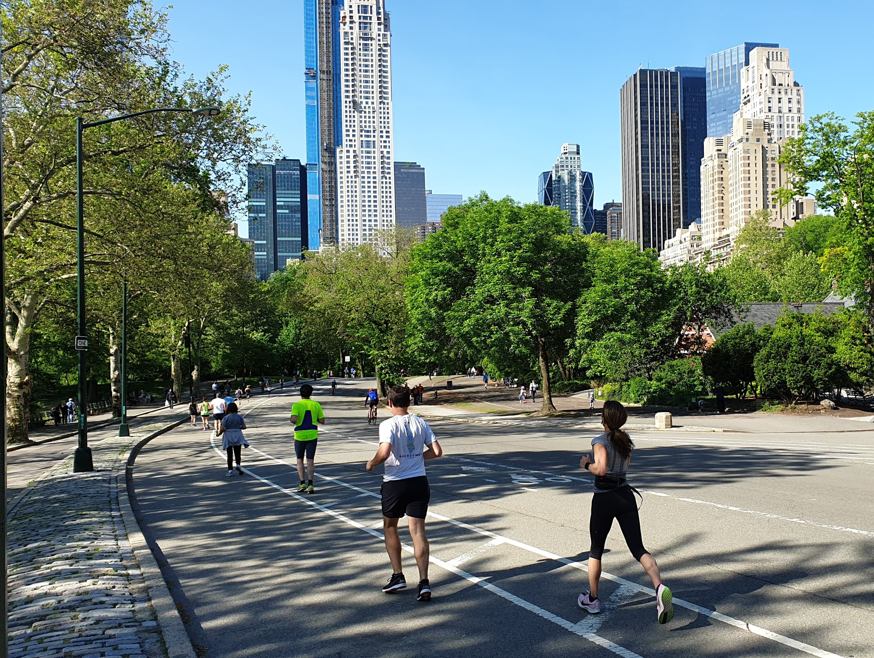 Out for a run in Central Park