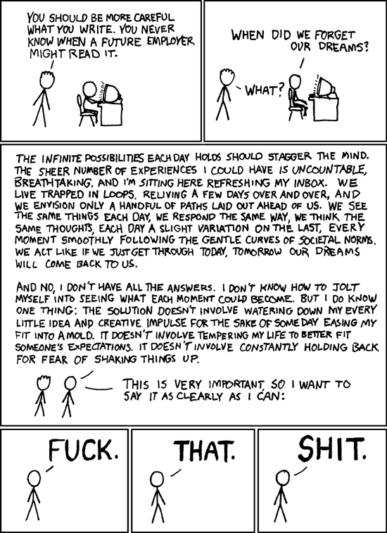 Dreams (Randall Munroe  |  xkcd.com)